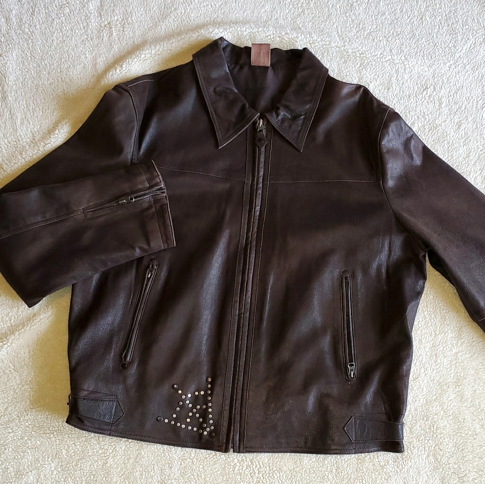 Italian vera pelle (genuine leather) jacket